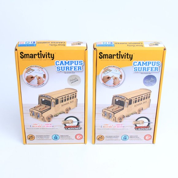 KIDS | 2 Smartivity® Stem Wheels DIY Campus Surfer Bus Learning Activity Set NEW - Picture 10 of 10